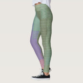Lavendel Sage Kariert Leggings (Links)