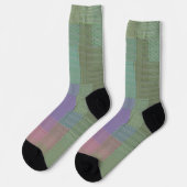 Lavendel Sage Kariert Socken (Linkes Detail)