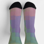 Lavendel Sage Kariert Socken (Oben)