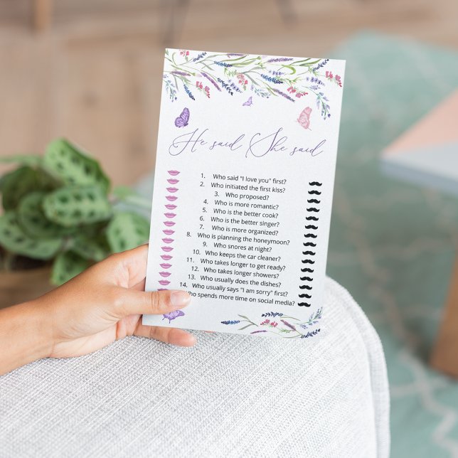 Lavendel sagte sie raten, wer sagte, es Spiel (Von Creator hochgeladen)