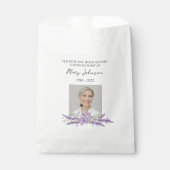 Lavendel-Samenpackung Gedenk Trauerfeier Geschenktütchen (Vorderseite)