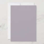Lavendel Sanfte Hochzeitblüte Einladung (Rückseite)