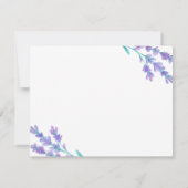 Lavendel Save the Date Einladung (Rückseite)