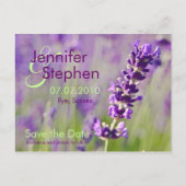 Lavendel ・ Save the Date Postkarte (Vorderseite)