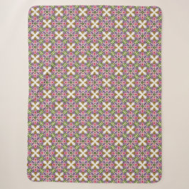 Lavendel-Schatz | Zierliches florales Medaillon Sherpadecke