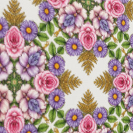 Lavendel-Schatzkammer | Zierliches florales Medail Tapete