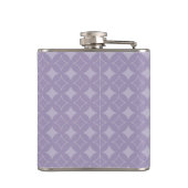 Lavendel-Schippo-Muster Flachmann (Rückseite)