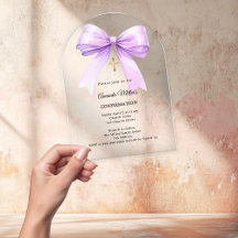 Lavendel-Schleifen-Cream-Girl-Firmung-Bogen