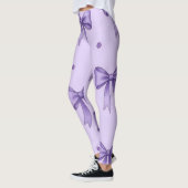 Lavendel-Schleifen-Muster-Leggings Leggings (Links)