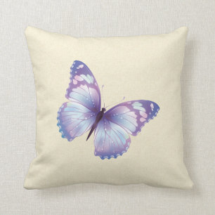 Lavendel-Schmetterling Kissen