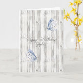 Lavendel Schmetterling Träume Geburtstag Karte (Gelbe Blume)