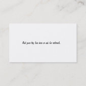 Lavendel-Schmetterling Visitenkarte (Rückseite)