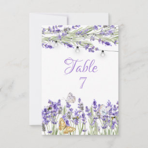 Lavendel-Schmetterlinge Botanische Lichterkette Einladung