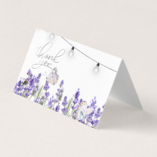Lavendel-Schmetterlinge Botanische Lichterkette  Visitenkarten