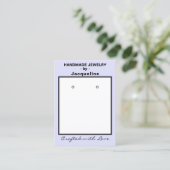 Lavendel-Schmuck-Ohrringe Social QR Code Visitenkarte (Stehend Vorderseite)
