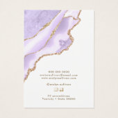 Lavendel-Schmuckkarte (Rückseite)