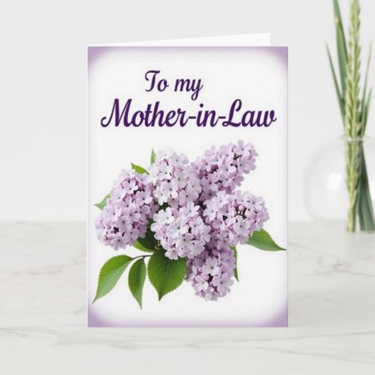 Lavendel Schwiegermutter Karte (Vorderseite)