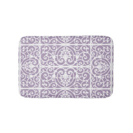 Lavendel-Scrollwork-Muster Badematte