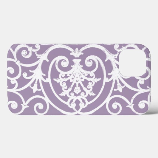 Lavendel Scrollwork Muster Case-Mate iPhone Fall Hülle (Rückseite (Horizontal))