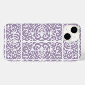 Lavendel-Scrollwork-Muster Case-Mate iPhone Hülle (Rückseite (Horizontal))