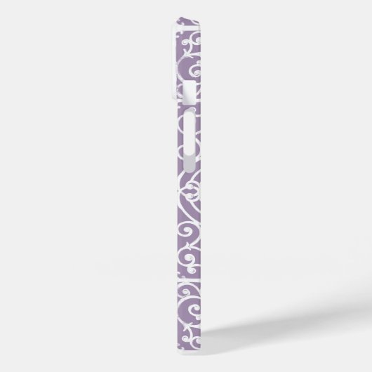 Lavendel-Scrollwork-Muster Case-Mate iPhone Hülle (Rückseite / Links)