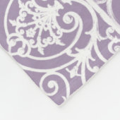 Lavendel-Scrollwork-Muster Fleecedecke (Ecke)