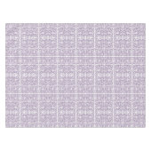 Lavendel-Scrollwork-Muster Tischdecke (Vorderseite (Horizontal))