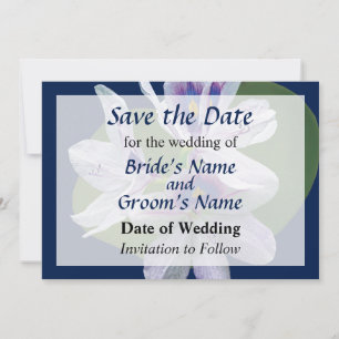Lavendel-Seerosen Save-the-Date Save The Date