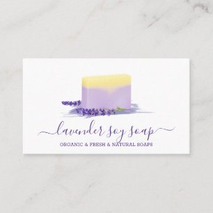 Lavendel-Seife Soja Natürliches Spa-Kosmetik Visitenkarte
