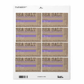 Lavendel-Seifensalzprodukte, die mit Logo verpackt (Vorne)