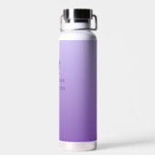 Lavendel Serenity Wellness-Center Wasserflasche Trinkflasche (Rückseite)