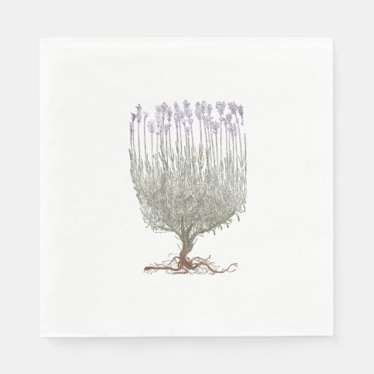 Lavendel Serviette (Vorderseite)