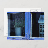 Lavendel Shabby Chic Hütte Postkarte (Vorne/Hinten)