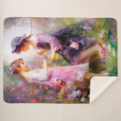 Lavendel Sherpadecke (Vorderseite (Horizontal))