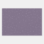 Lavendel Snowflake Schnee Winter Weihnachtsfeierta Geschenkpapier Set (Vorderseite 2)