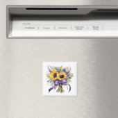 Lavendel & Sonnenblumen Magnet (In Situ (Geschirrspüler))