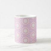 Lavendel-Sonnenstrahl-Geometrie Kaffeetasse (Mittel)