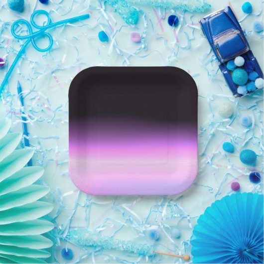 Lavendel-Sonnenuntergang Pappteller (Party)