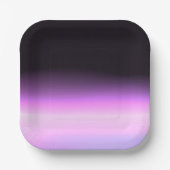 Lavendel-Sonnenuntergang Pappteller (Vorderseite)