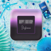 Lavendel-Sonnenuntergang Pappteller (Party)