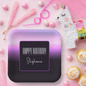 Lavendel-Sonnenuntergang Pappteller (Party)