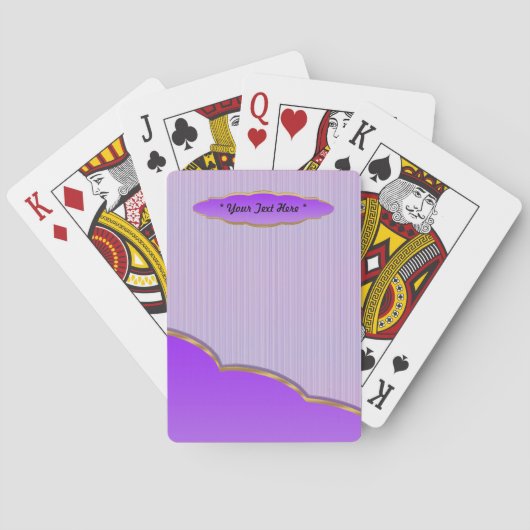 Lavendel Spielkarten (Rückseite)