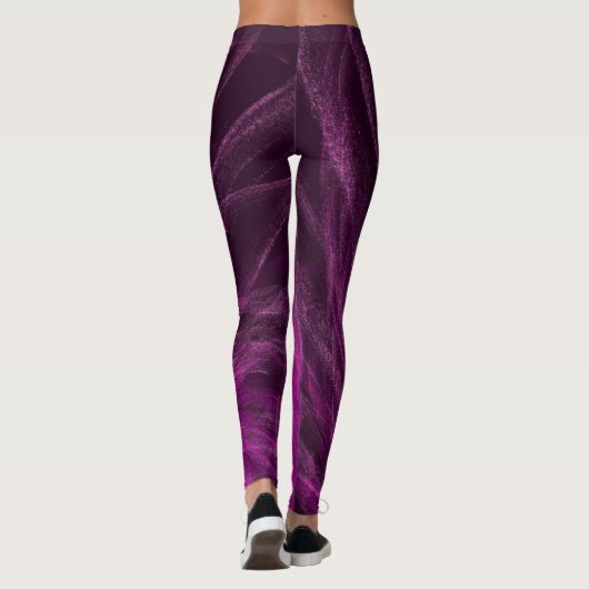 Lavendel Spiral3 - Leggings (Rückseite)