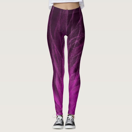 Lavendel Spiral3 - Leggings (Vorderseite)