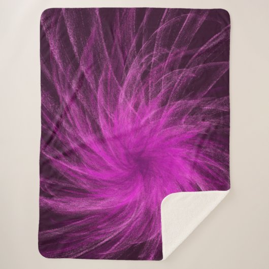 Lavendel Spiral3 - Sherpa Blanken Sherpadecke (Vorderseite)