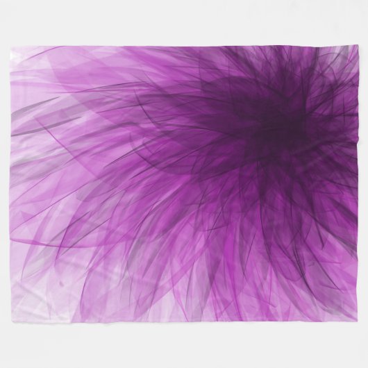 Lavendel-Spirale - Fleece-Decke Fleecedecke (Vorderseite (Horizontal))