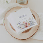 Lavendel Spring Floral Brautparty Serviette<br><div class="desc">Elegante,  pastellfarbene Servietten aus Brautparty mit farbenprächtigen Rahmen mit sanften lila,  lavendelfarbenen,  pfirsichfarbenen und blauen pastellfarbenen Blume. Ideal für ein Brautparty im Garten mit dem Thema "Liebe ist in Blüte".</div>