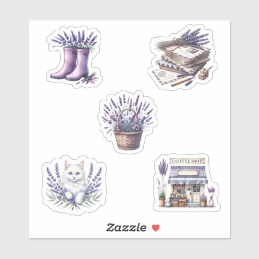 Lavendel Spring Sticker Sheet (Blatt)