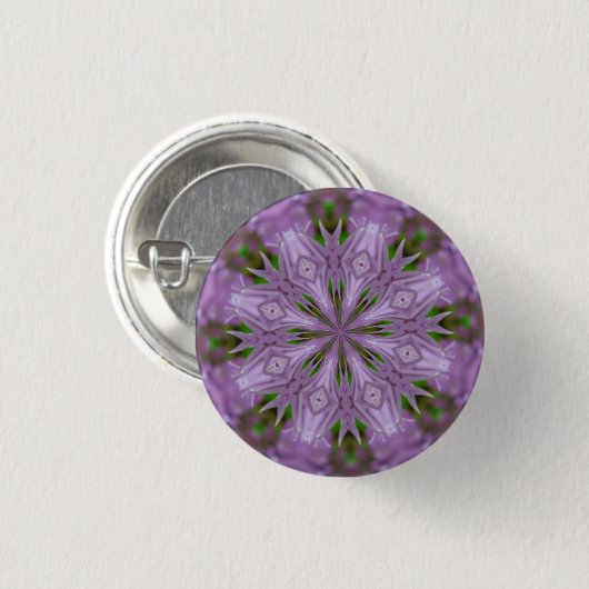 Lavendel-Spritzen-Knopf Button (Vorne & Hinten)