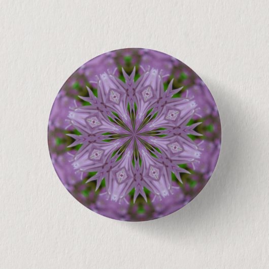 Lavendel-Spritzen-Knopf Button (Vorderseite)